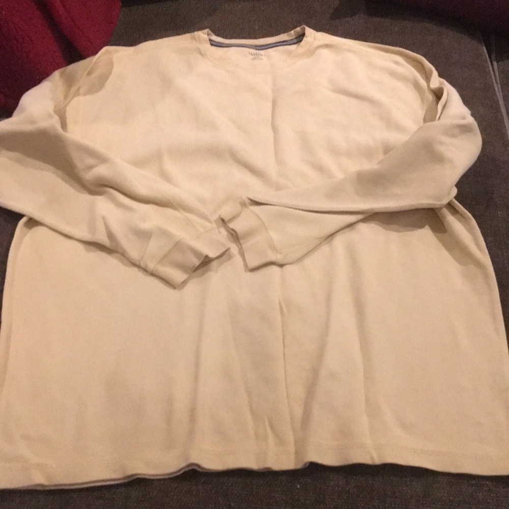 Yellow Crewneck Sweater Geoffrey Beene